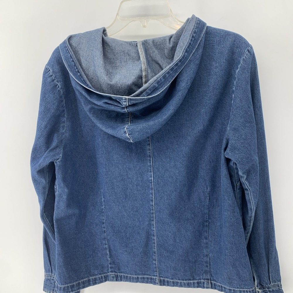 Lot 5 Items Women's Casual Short Sleeve V Neck Tops Denim Hooded Jacket Large - Picture 16 of 16